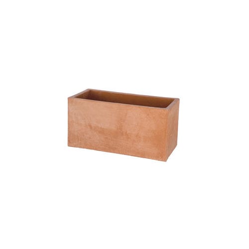 Fioriera in terracotta - liscia moderna - cestenoli srl - rettangolare / fatta a mano / contemporanea