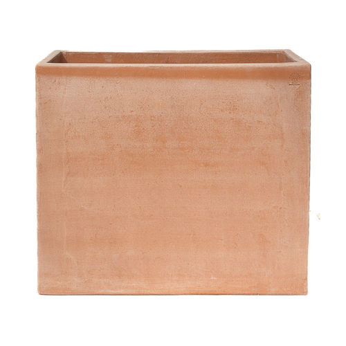 Fioriera in terracotta - Moderna Impruneta - cestenoli srl - rettangolare / fatta a mano / in altezza