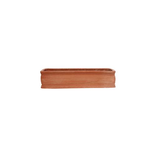 Fioriera in terracotta - Liscia  - cestenoli srl - rettangolare / fatta a mano / classica