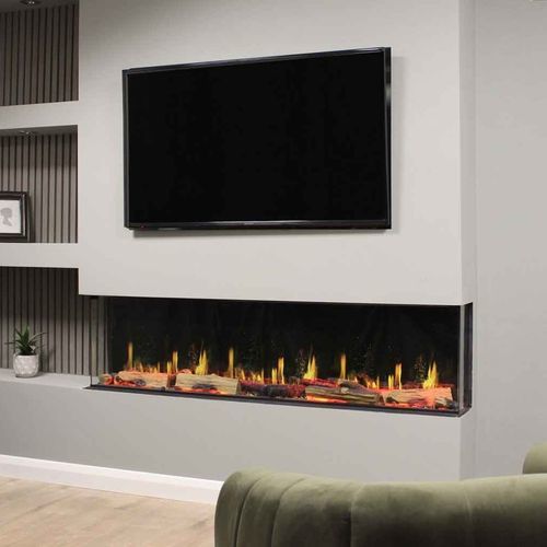 Inserto per camini elettrico - Iconic Trance - Heat Design - contemporaneo / con effetto fiamma / telecomandato