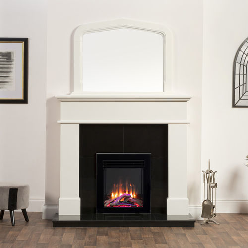 Inserto per camini elettrico - 400 & 400 Slim - Heat Design - in acciaio / in acciaio inossidabile / contemporaneo