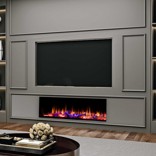 Inserto per camini elettrico - Iconic - Heat Design - contemporaneo / con effetto fiamma / telecomandato