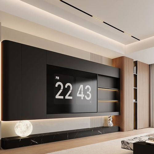 Mobile porta TV contemporaneo - DFD-BE-02 - Dief Flooring - lowboard / su misura / con cablaggio nascosto