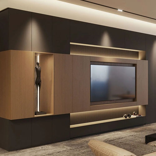 Mobile porta TV contemporaneo - DFD-BE-04 - Dief Flooring - lowboard / su misura / con cablaggio nascosto