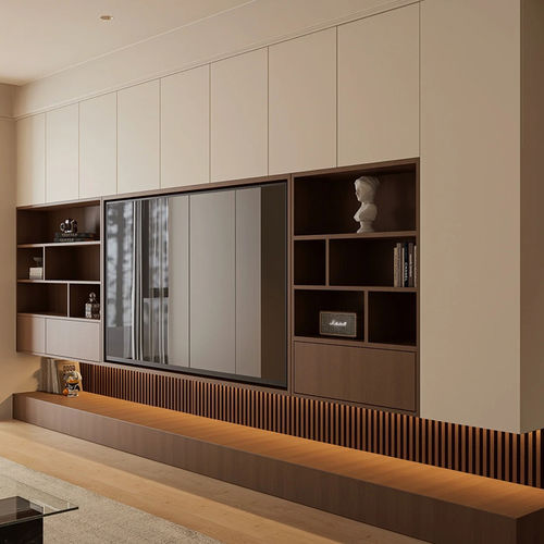 Mobile porta TV contemporaneo - DFD-BE-10 - Dief Flooring - lowboard / su misura / con cablaggio nascosto