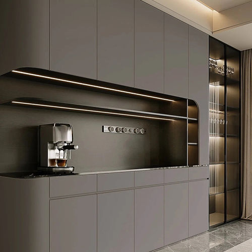 Credenza contemporanea - DFD-SI-03 - Dief Flooring - in legno / in vetro / con ripiano