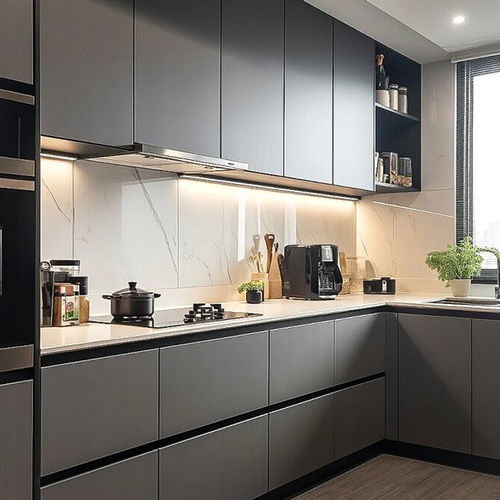 Cucina contemporanea - DFD-KC-01 - Dief Flooring - in legno / in pietra / a L