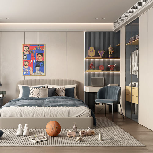 Cameretta grigia - DFD-BR-05 - Dief Flooring - bianca / gialla / blu