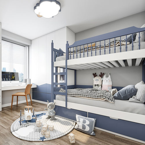 Cameretta bianca - DFD-BBW-06 - Dief Flooring - blu / colore personalizzabile / in legno