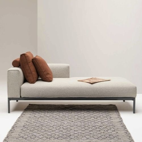 Dormeuse contemporanea - New Platform - WOW ITALY - in tessuto / in alluminio / con supporto in alluminio