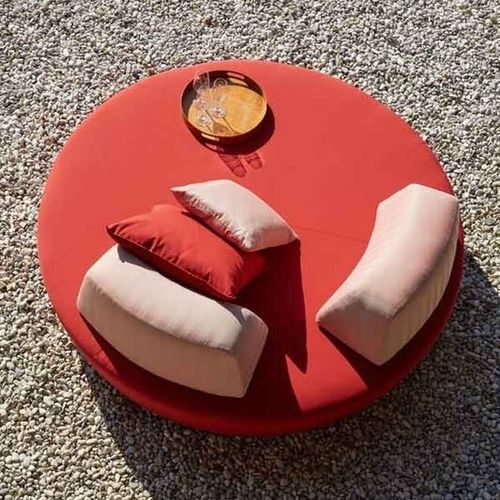 Dormeuse contemporanea - Button - WOW ITALY - in tessuto / in legno / da esterno