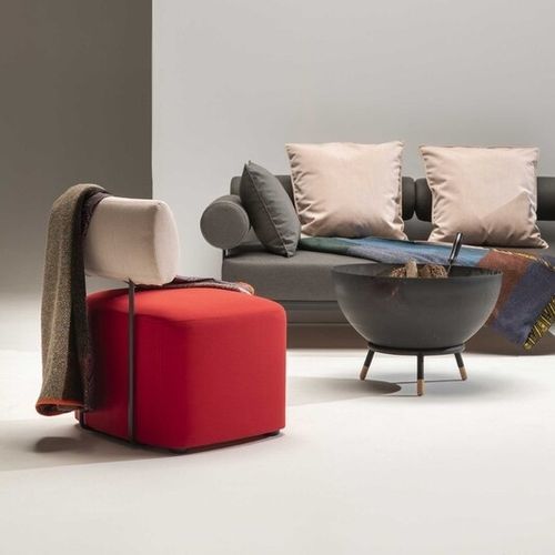 Sedia contemporanea - Dot - WOW ITALY - da esterno / in tessuto / rotonda