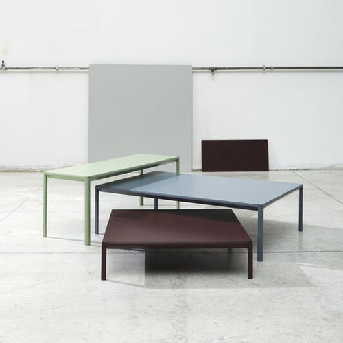 Tavolino basso contemporaneo - Snap - WOW ITALY - in legno / in alluminio / con supporto in alluminio