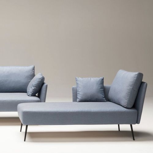 Dormeuse contemporanea - Marella - WOW ITALY - in tessuto / con supporto in acciaio / da esterno