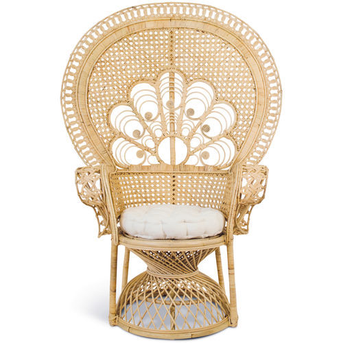 Poltrona design originale - 114001-NAT - BAMBO BLAU - in tessuto / in rattan / in rattan