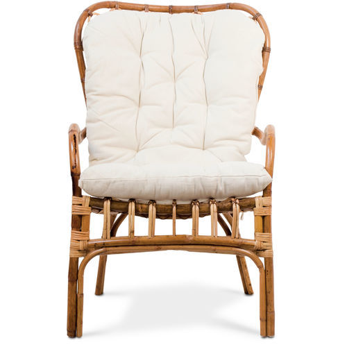 Poltrona contemporanea - 114025-NAT - BAMBO BLAU - in tessuto / in rattan / ecologica