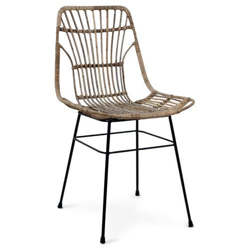 Sedia contemporanea - 118007 - BAMBO BLAU - da interno / da esterno / in rattan