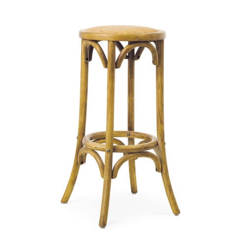 Sgabello da bar contemporaneo - 950528-ROB - BAMBO BLAU - in rattan / con supporto in olmo / con 4 gambe