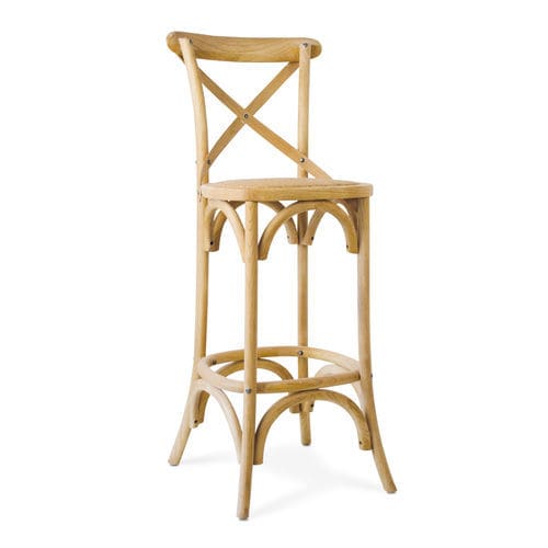 Sedia alta contemporanea - 950529-PAT - BAMBO BLAU - da interno / da esterno / in rattan