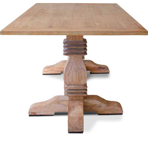 Tavolo contemporaneo - 850015-NAT - BAMBO BLAU - in legno / con supporto in legno / rettangolare