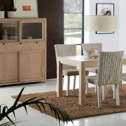 Tavolo contemporaneo - 931225-PAT - BAMBO BLAU - in legno / con supporto in legno / rettangolare