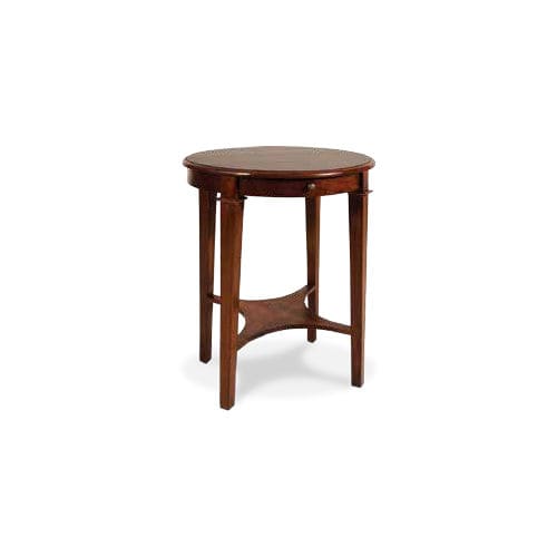 Tavolo d'appoggio classico - 930210-BAS - BAMBO BLAU - in legno / con supporto in legno / rotondo