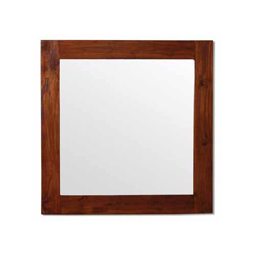 Specchio a muro - 930041/100-BAS - BAMBO BLAU - classico / quadrato / in legno