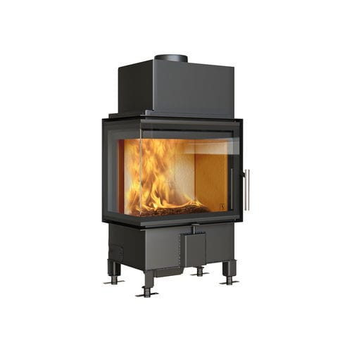 Focolare chiuso a legna - SCAN 5006 FL - Scan A/S - ad angolo / in metallo / da incasso