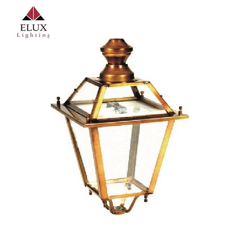 Lanterna urbana in stile - Lanterna Lucca 309OT - Elux srl - in stile Luigi XVI / di ottone / LED