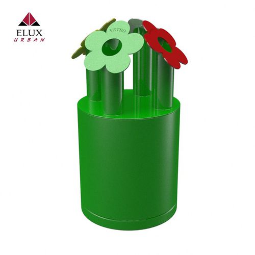 Portarifiuti pubblico - FRIULI 697 - Elux srl - per raccolta differenziata / in acciaio galvanizzato / in acciaio con rivestimento a polvere