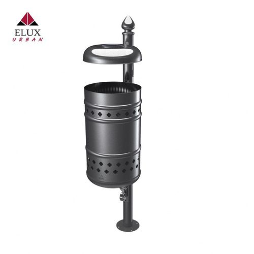Portarifiuti pubblico - LIGURIA 608 - Elux srl - per raccolta differenziata / da terra / in acciaio galvanizzato