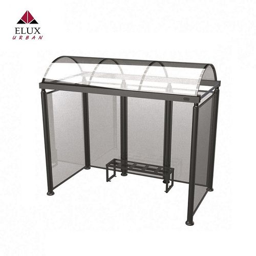Pensilina per fermata d'autobus in acciaio galvanizzato - Aprilia 468 - Elux srl - in alluminio estruso / in plastica / in acciaio inossidabile satinato