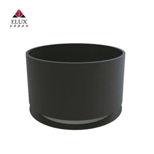 Fioriera in lamiera d'acciaio - KALIKA 102 - Elux srl - in acciaio con rivestimento a polvere / in acciaio inossidabile / rotonda