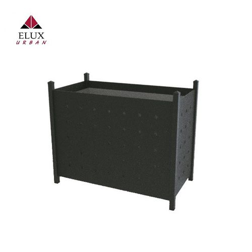 Grande fioriera in acciaio galvanizzato - IRIS 103 - Elux srl - rettangolare / su misura / resiste alle intemperie