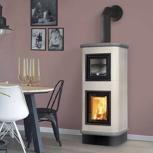 Stufa a legna - CHEF - Cerampiù Srl - elettrica / 8 kW / multicombustibile