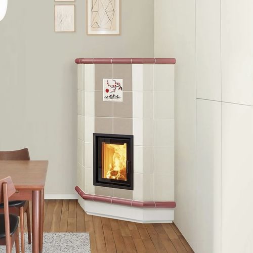Stufa a legna - ATENA 5 LEVELS - Cerampiù Srl - elettrica / 8 kW / multicombustibile