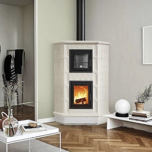 Stufa a legna - DESSERT - Cerampiù Srl - elettrica / 8 kW / multicombustibile