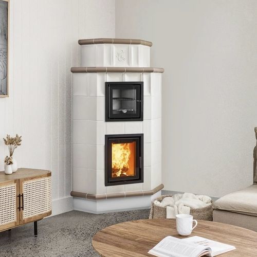 Stufa a legna - SOUFFLÉ - Cerampiù Srl - elettrica / 8 kW / multicombustibile