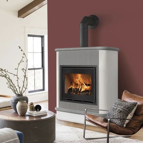 Stufa a legna - CRETA 4 LEVELS - Cerampiù Srl - elettrica / 8 kW / multicombustibile