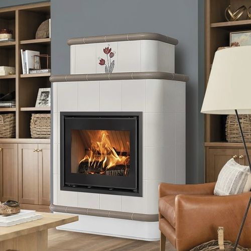 Stufa a legna - SPARTA - Cerampiù Srl - elettrica / 8 kW / multicombustibile