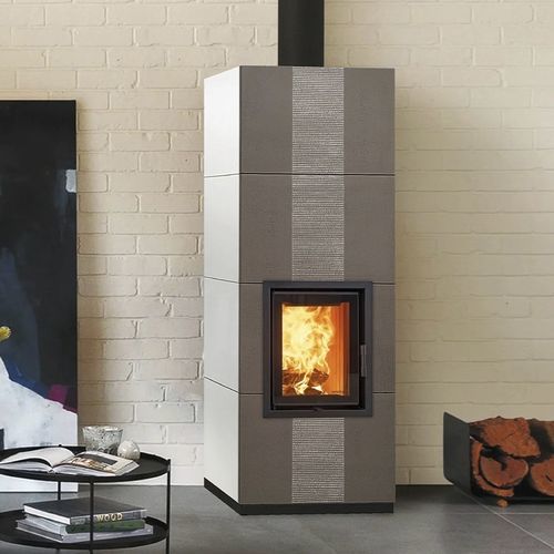 Stufa a legna - MAXI - Cerampiù Srl - elettrica / 8 kW / multicombustibile