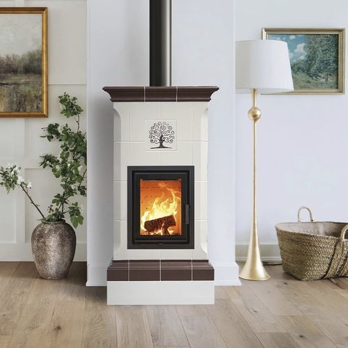 Stufa a legna - NOBILE 4 LEVELS - Cerampiù Srl - elettrica / 8 kW / multicombustibile