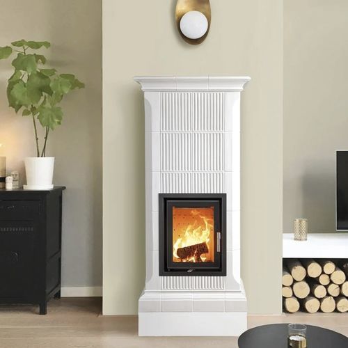Stufa a legna - NOBILE 5 LEVELS - Cerampiù Srl - elettrica / 8 kW / multicombustibile