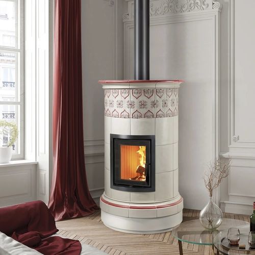 Stufa a legna - ALPINA 4 LEVELS - Cerampiù Srl - elettrica / 8 kW / multicombustibile
