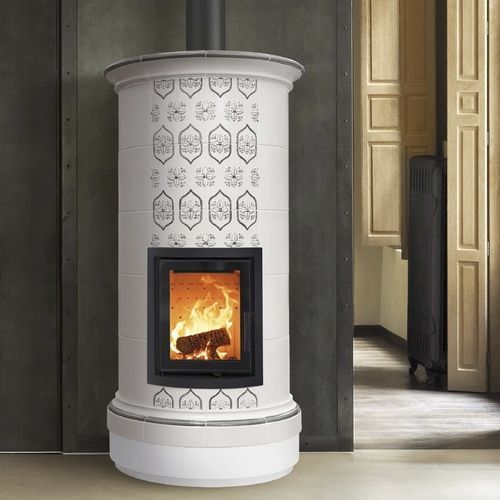 Stufa a legna - ALPINA 5 LEVELS - Cerampiù Srl - elettrica / 8 kW / multicombustibile