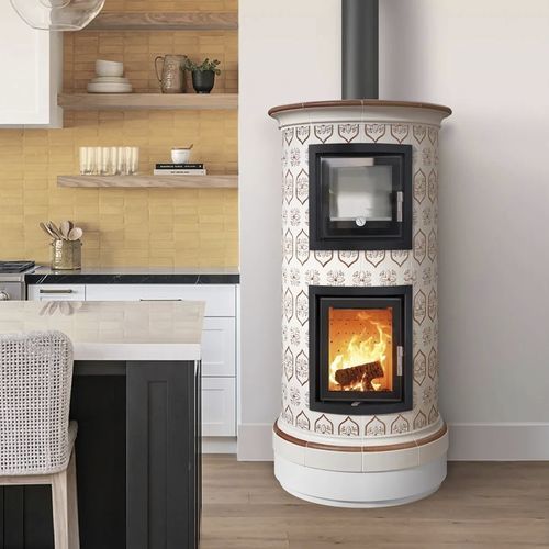 Stufa a legna - BUFFET - Cerampiù Srl - elettrica / 8 kW / multicombustibile