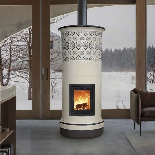 Stufa a legna - ALPINA 6 LEVELS - Cerampiù Srl - elettrica / 8 kW / multicombustibile