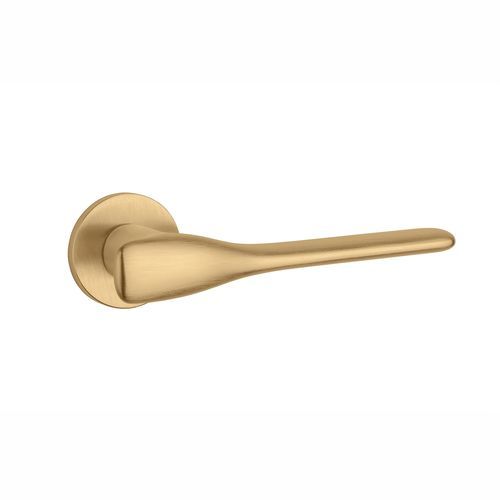 Maniglia per porta - ORCHIDE R - ENGER - in metallo / in legno / contemporanea