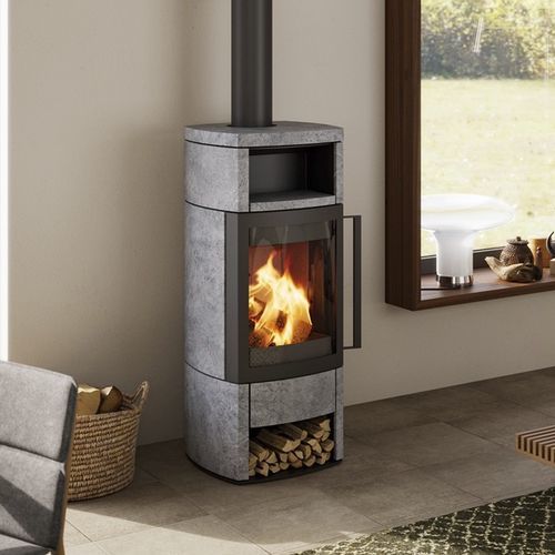 Stufa a legna - JENA - HASE Kaminofenbau GmbH - 6 kW / multicombustibile / a pavimento