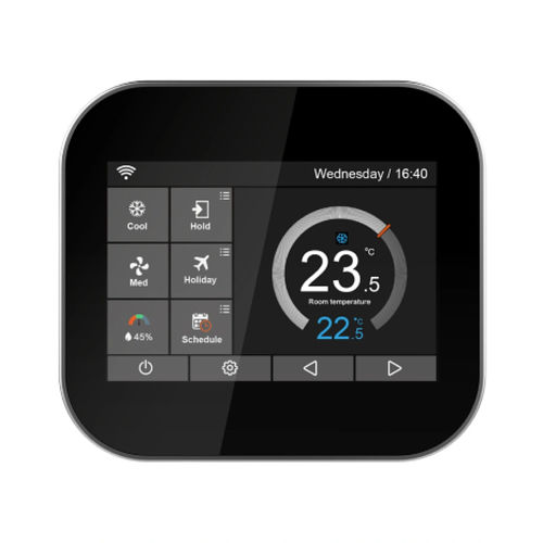 Termostato digitale - BC107W-2A/4A - Breeze Controls - programmabile / d'ambiente / per aria condizionata